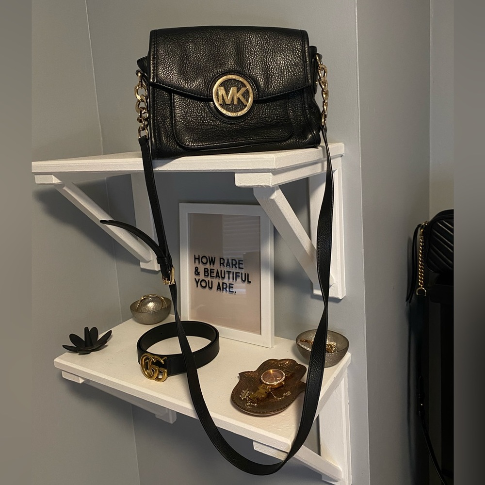 Michael Kors black and gold purse